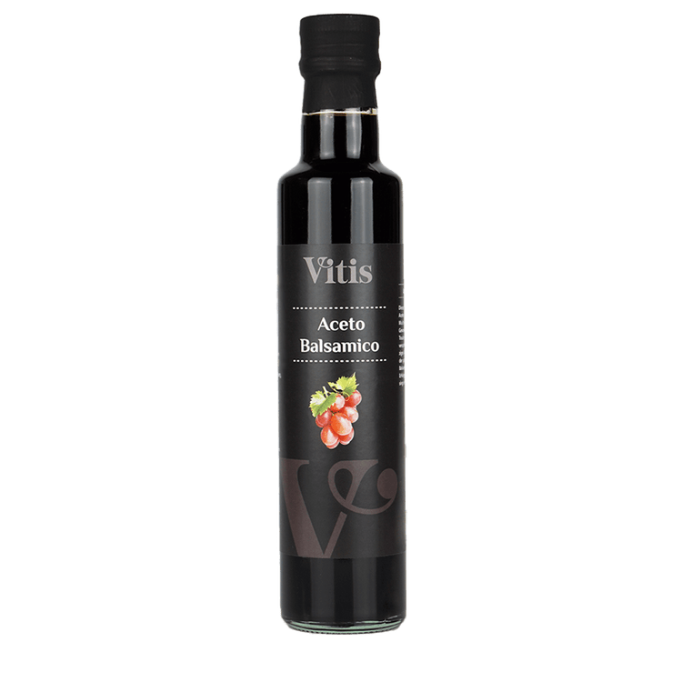 Eine Flasche 250ml Aceto Balsamico Essig von der Firma Vitis Traubenkern GmbH..