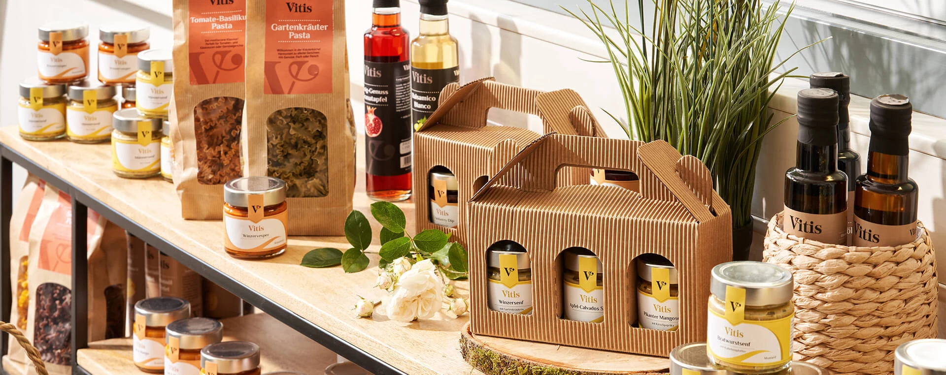 verschiedene Feinkostprodukte & Traubenkernprodukte der Firma Vitis Traubenkern GmbH