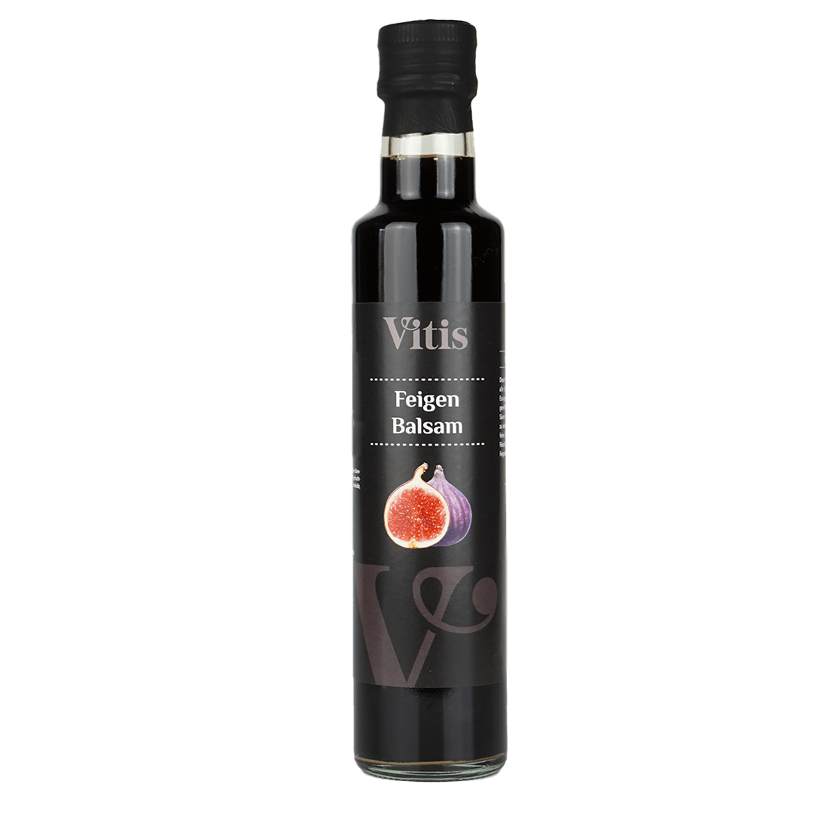 Eine Flasche 250ml Feigen Balsam Essig von der Firma Vitis Traubenkern GmbH.
